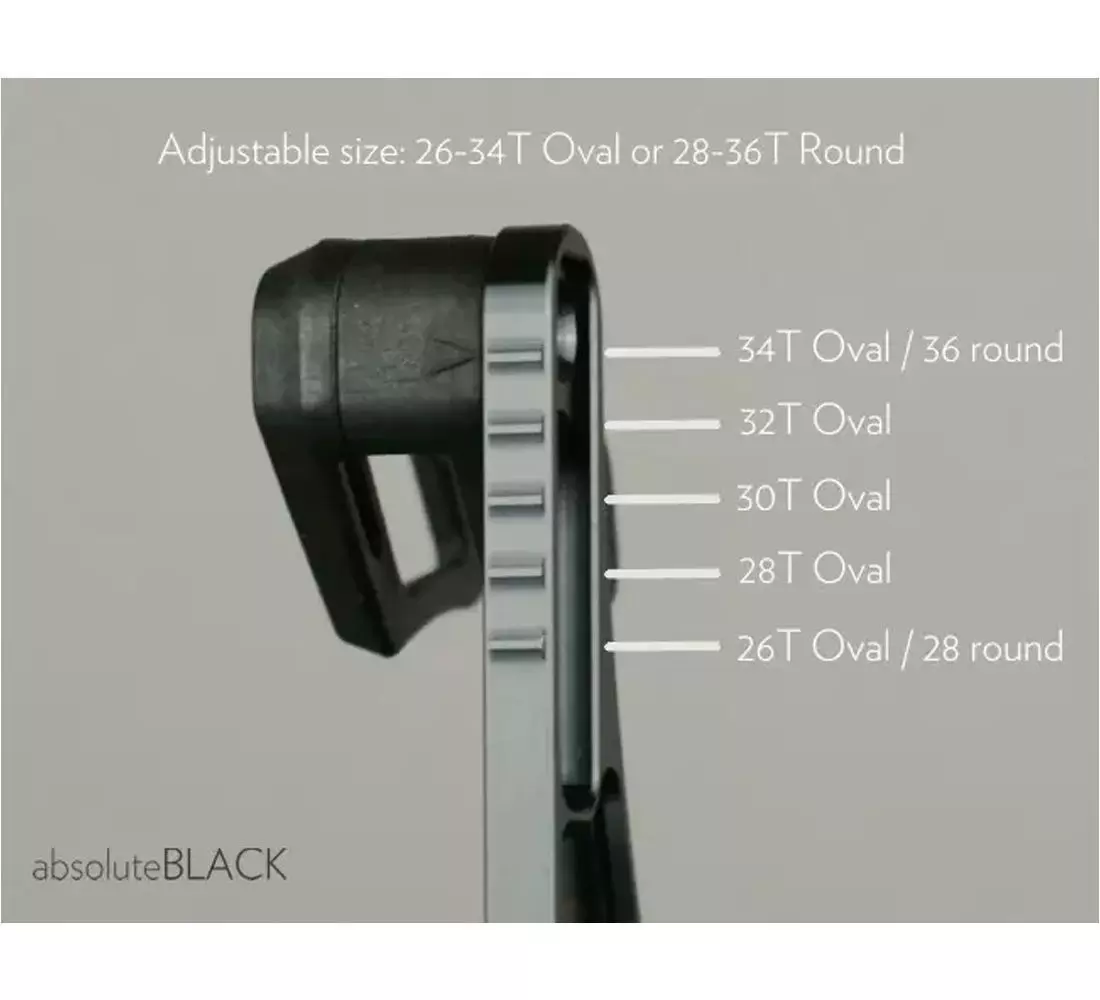 Chainguide Absolute Black Chain Guide OVAL Bash ISCG05 premium